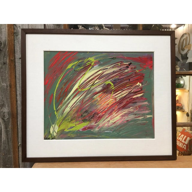 Vintage Abstract Painting, Signed For Sale - Image 13 of 13