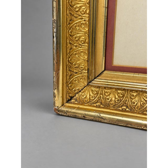 Victorian Pair Chinese Qing Court Costume Lithographs in Elaborate Gilt Frames, C. 1900 For Sale - Image 3 of 9