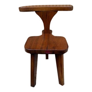 Mid 20th Century Mid Century Brutalist Style Tripod Leg Side Chair For Sale