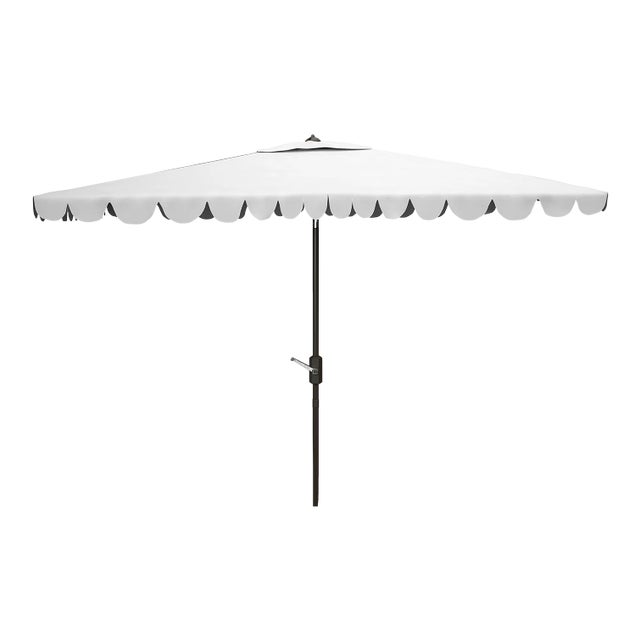 Venice 6.5x10 Rectangle Umbrella - Gray For Sale