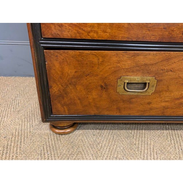 Camphor Wood Secretaire Military Chest, 1835 For Sale - Image 6 of 18
