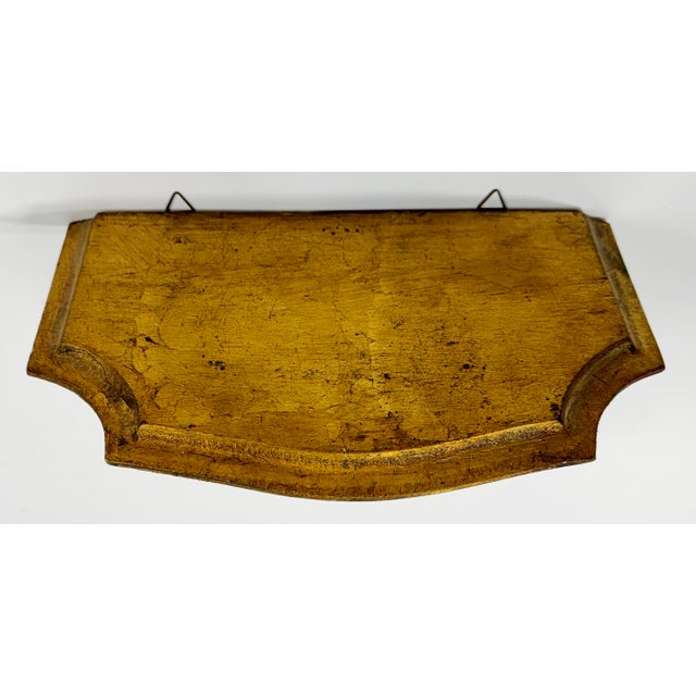 Vintage Italian Giltwood Grotto Shell Wall Shelf For Sale - Image 4 of 6