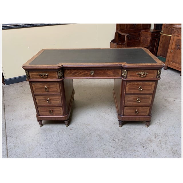 Antique Art Nouveau Desk with Bronze Decorations, 1900 For Sale - Image 13 of 13