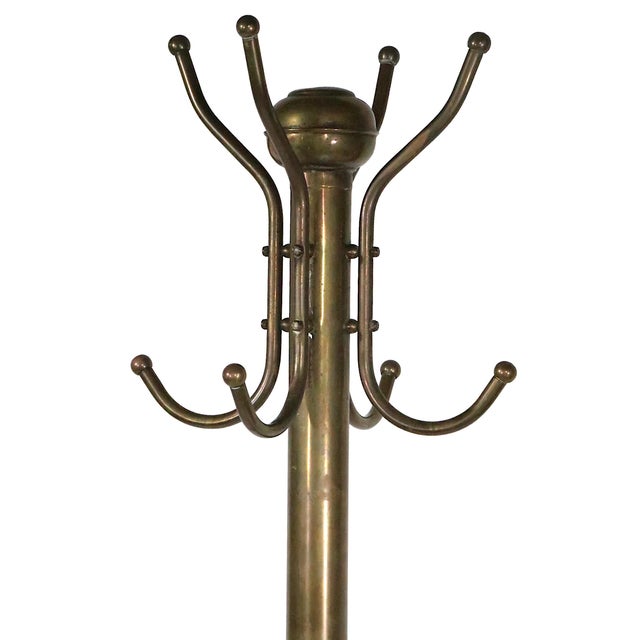 vintage brass coat rack