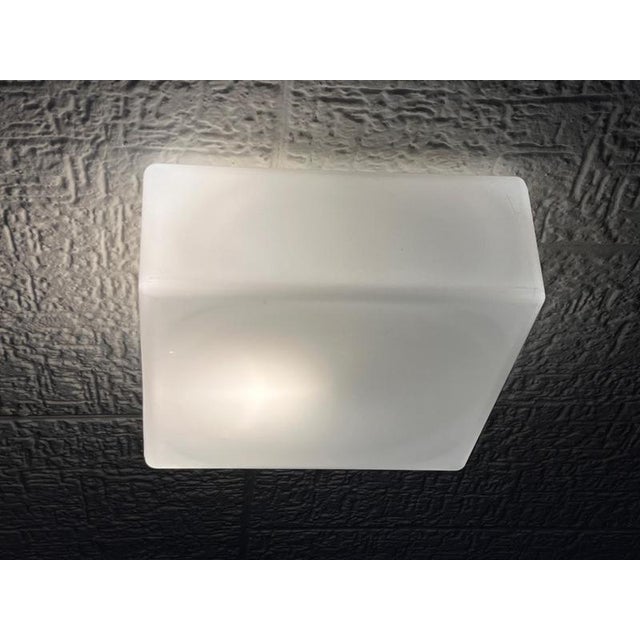 Mid-Century Wall Lamp in Glass, 1970s For Sale - Image 4 of 7