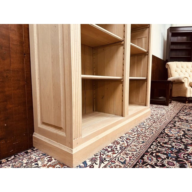 Beige English Country Pale Oak Bookcase For Sale - Image 8 of 12
