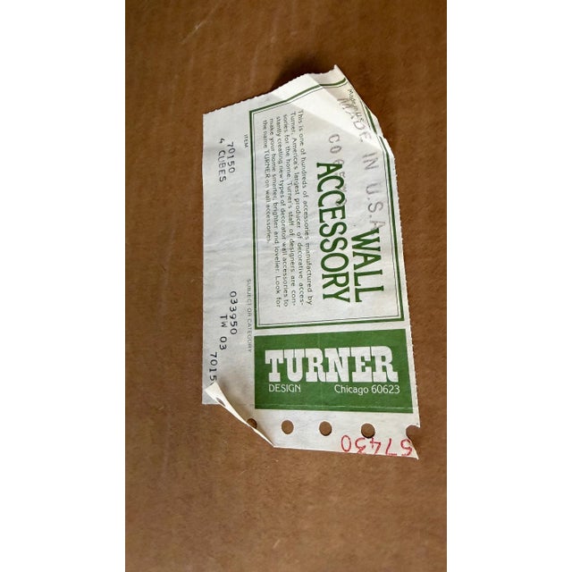 Op Art Turner Geometric Op Art Applied Wood Mirror For Sale - Image 3 of 3