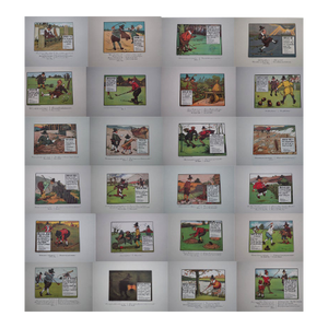 Complete Set of Charles Crombie's Rules of Golf Illustrations for Perrier (24 Prints) Circa 1960