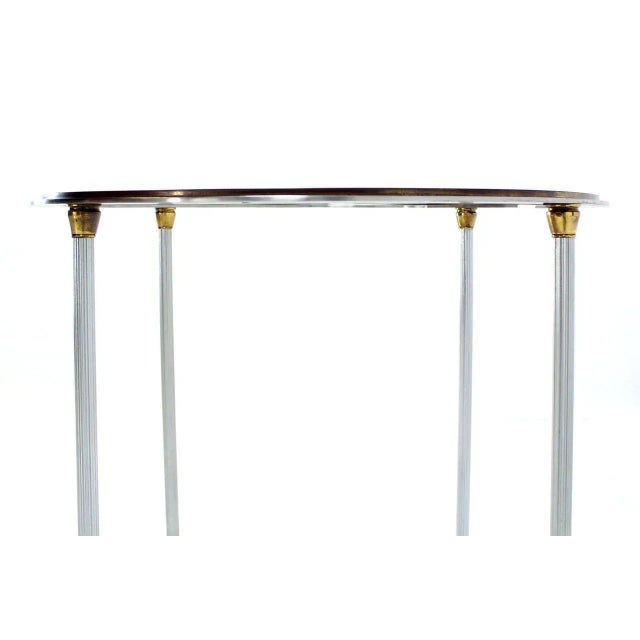 Traditional Mid-Century Mixed Media Gueridon Round Side Table For Sale - Image 3 of 9