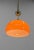 Metal Orange Glass and Brass Pendant, 1980s For Sale - Image 7 of 10