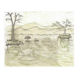 1970s Mutilation Two Landscape Mixed Media Print