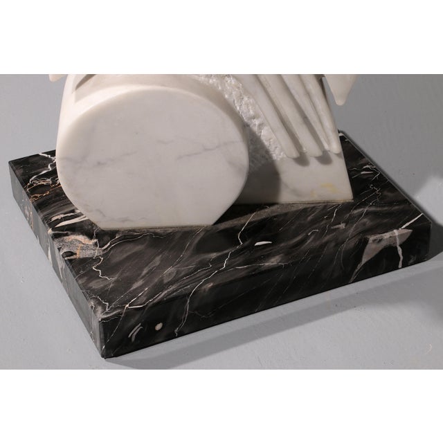 Armando Rosato, Abstract Sculpture, 1977, Carrara Marble For Sale - Image 6 of 14