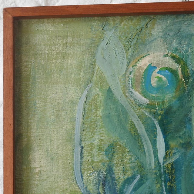 Flower Still Life, 1960s, Oil on Canvas, Framed For Sale - Image 10 of 14