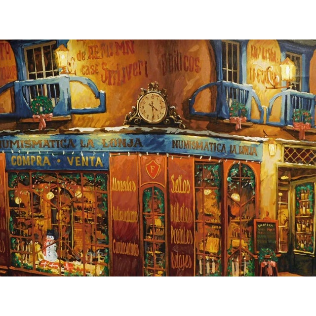 Impressionist Viktor Shvaiko"Light on the Snow"Hand Signed Serigraph on Canvas, Europe #74/360 For Sale - Image 3 of 8