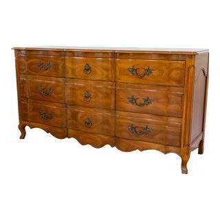1950s Mid-Century John Widdicomb French Provincial Style Triple Dresser For Sale
