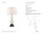 Thomas O'Brien by Visual Comfort Signature Dani Medium Cordless Table Lamp in Alabaster and Black Marble with Linen Shade...