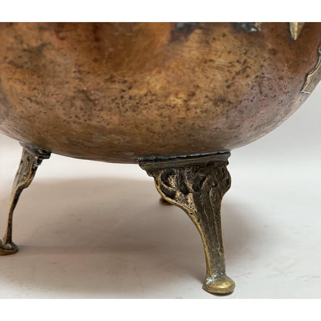 19th-Century Tibetan Copper and Brass Ritual Vessel For Sale - Image 4 of 12