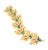 1940s Vintage 1940s Mid-Century Modern Emerald Crystal Link Bracelet For Sale - Image 5 of 11