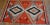 1930s Red Small Antique Tribal Geometric Native American Navajo Flat Weave Rug For Sale - Image 4 of 12