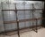 Very large iron and gilt brass baker's shelf Three shelves Decorated with scrolls