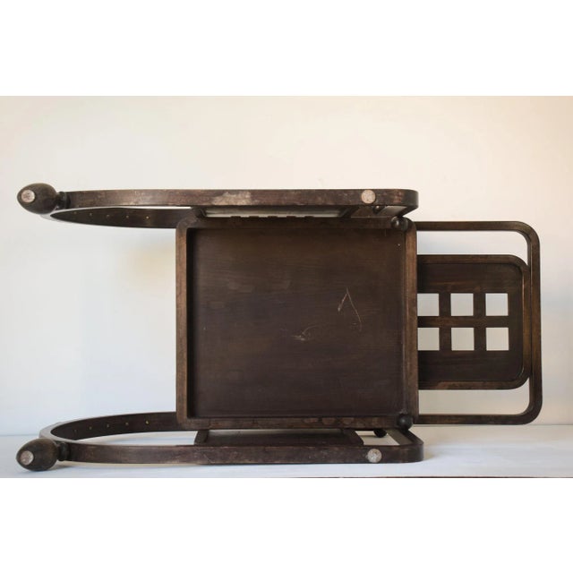 Wooden Armchair in the Style of Josef Hoffmann Sitzmaschine For Sale - Image 10 of 18