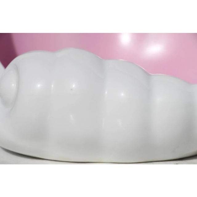 Ceramic Mid-Century Large Shell Porcelain Soap Dish, Portuguese, Vista Alegre For Sale - Image 7 of 13