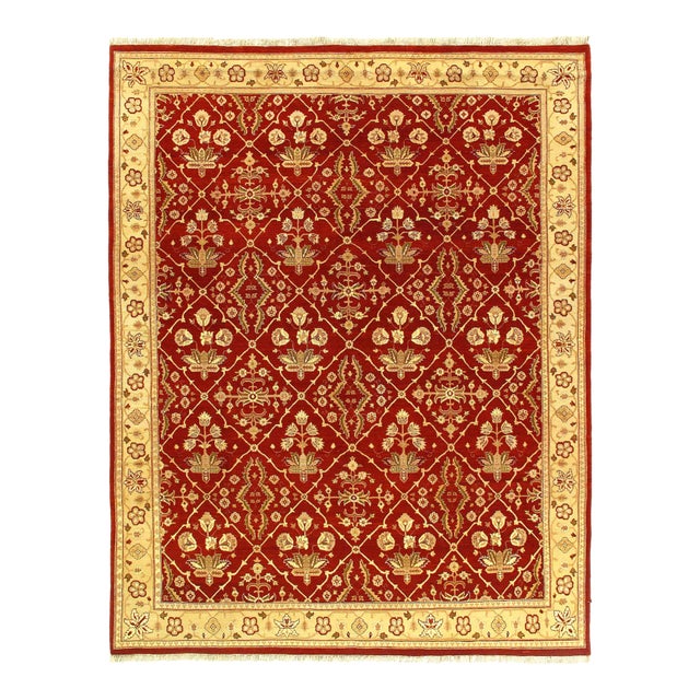 Pasargard DC Rust Fine Hand Knotted Augra Rug For Sale