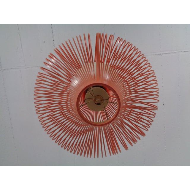 Metal Filigree Spaghetti Ceiling Lamps, Italy, 1950s, Set of 2 For Sale - Image 7 of 18
