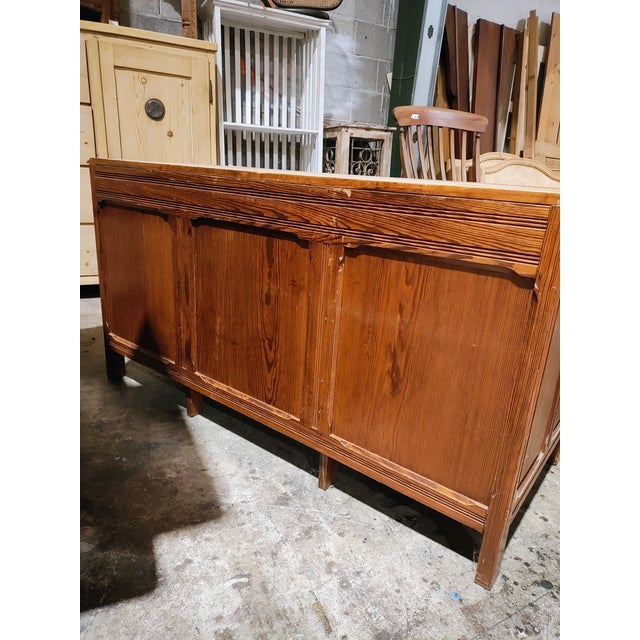 1930s Belgium Pitch Pine Desk For Sale - Image 4 of 13