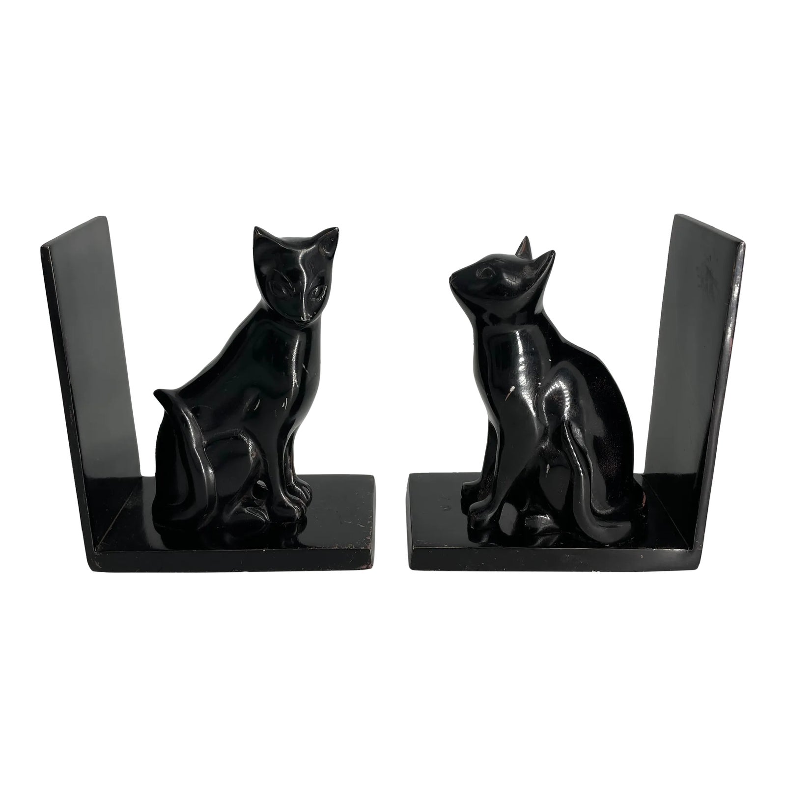 Vintage Black Cat Bookends a Pair Chairish