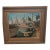 B. Jean Baptiste Signed Framed Harbor Boats Seascape Painting, Large For Sale