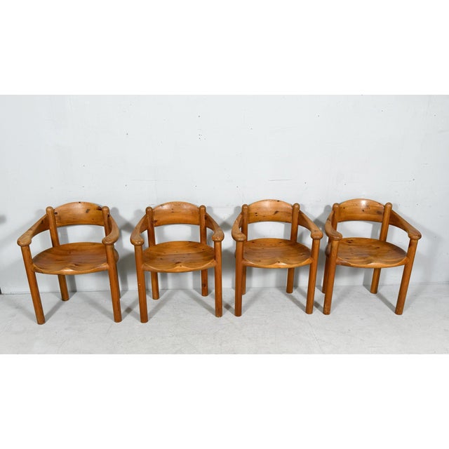 Wood Vintage Armchairs by Rainer Daumiller for Hirtshals Sawmill, Denmark, 1970s, Set of 6 For Sale - Image 7 of 18
