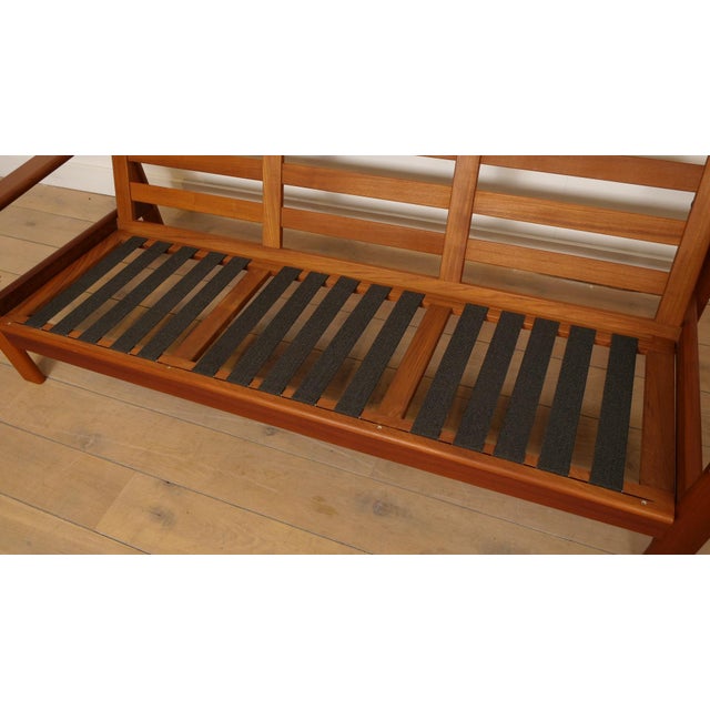 Vintage Three-Seater Sofa in Teak For Sale - Image 13 of 15