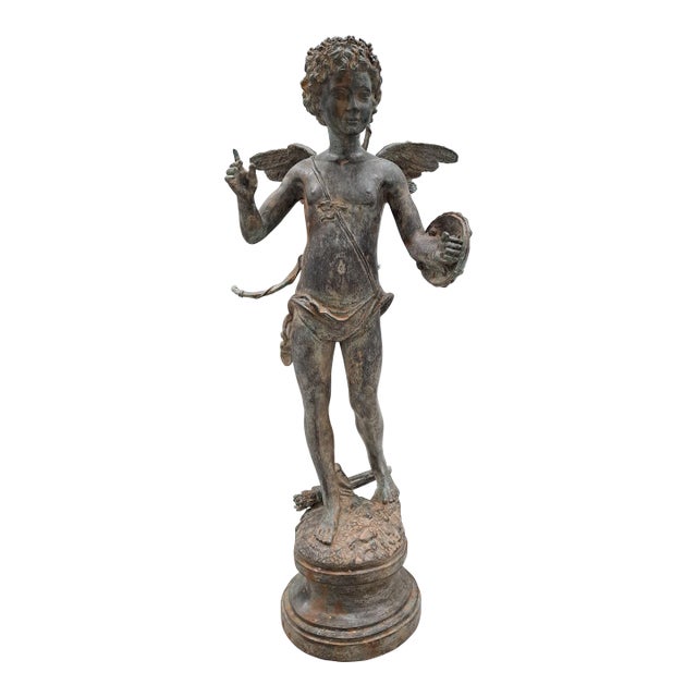 19th Century Bronze Sculpture of Cupid After Pierre Chenet For Sale