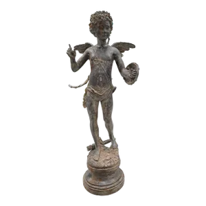 19th Century Bronze Sculpture of Cupid After Pierre Chenet
