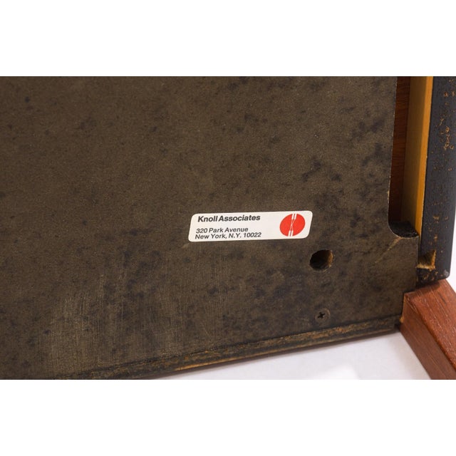 Pair of Florence Knoll for Knoll Walnut & White Laminate Vintage Side End Tables For Sale - Image 9 of 9