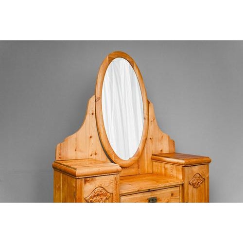 Art Nouveau Dressing Table with Mirror For Sale - Image 6 of 18