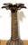Late 20th Century Late 20th Century Pair of British Colonial Style Bronze Palm Tree Lamps with Carved Tribal Motifs For Sale - Image 5 of 12