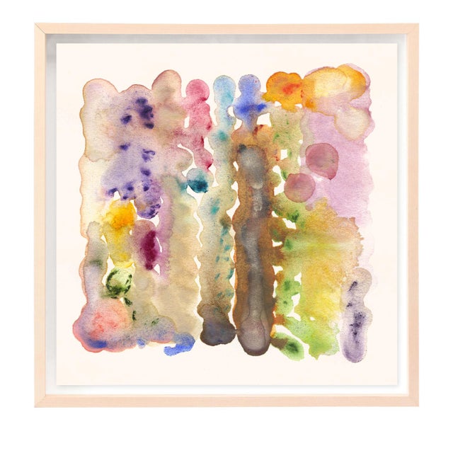 Ships in 1 – 3 days. An organic abstract piece by artist Tina Marrin that blends a spectrum of color in organic shapes...