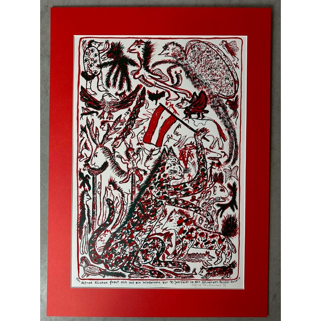 Alfred Klinkan, Untitled, 1960s, Signed Screen Print For Sale - Image 13 of 13