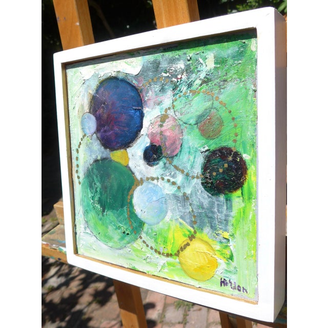 Contemporary "Emerald Spaces" Oil Painting by Martha Holden For Sale - Image 3 of 7