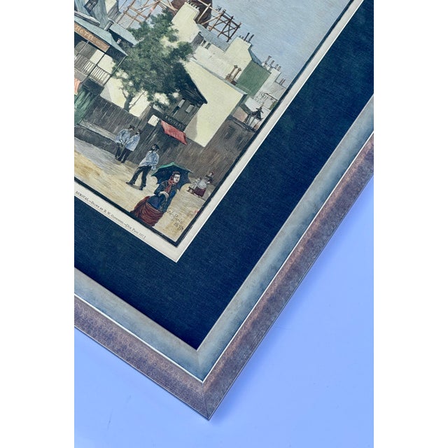 Statue of Liberty Under Construction Framed Print, Antique 1880s Harper’s Weekly (New York) For Sale - Image 6 of 6