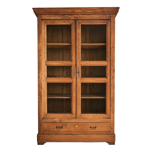 Large Oak Notary's Bookcase, France, 1880s For Sale