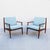 Vintage mid century ashwood lounge chairs by Baumritter. Perhaps the most iconic design of Baumritter's "Viko" collection,...