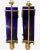 19th Century Pair Antique 19th Century French Cobalt Glass and Gilt Bronze Wall Sconces For Sale - Image 5 of 13