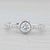 0.70ctw Round Bezel Set Diamond Engagement Ring 14k White Gold Size 4.5 For Sale - Image 4 of 8