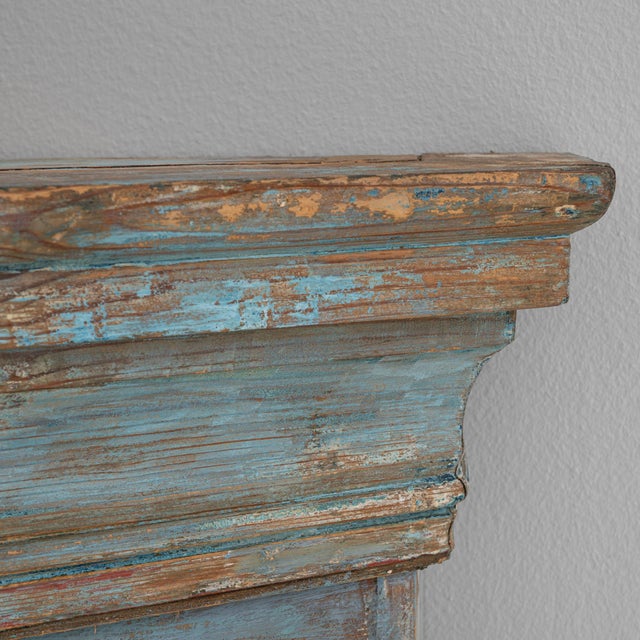 1820s Swedish Gustavian Wood Patinated Corner Cabinet For Sale - Image 9 of 18