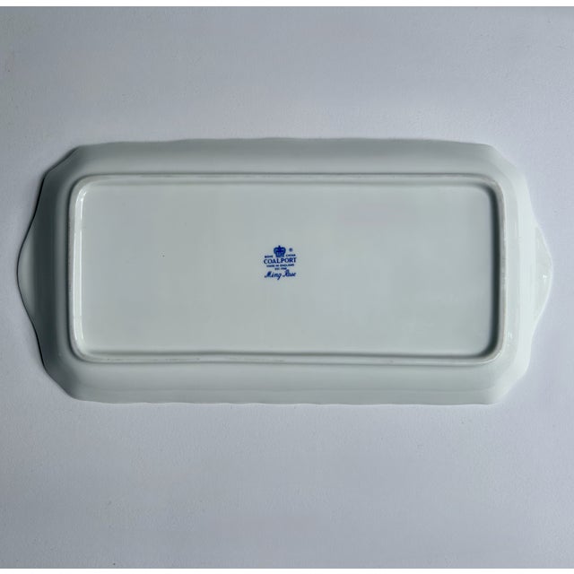 1980s English Coalport "Ming Rose" Bone China Tray For Sale - Image 14 of 15