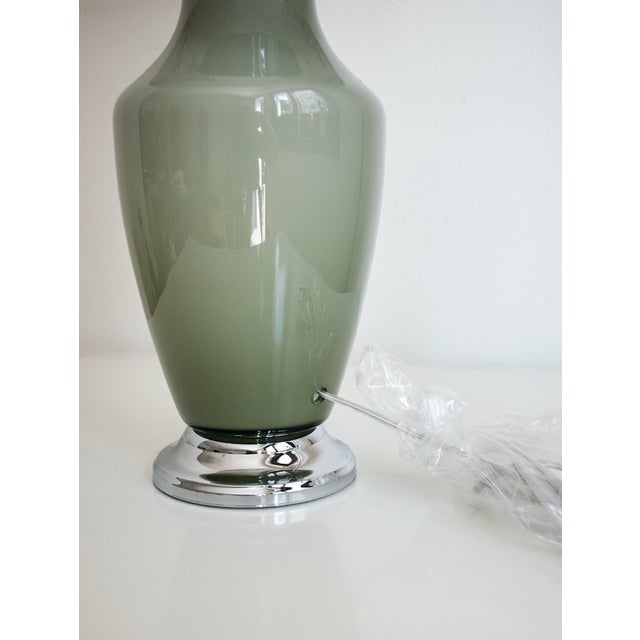 Fabulous Murano glass table lamp. It was produced by the prestigious Vetrarti, a leading company in the Venetian blown...