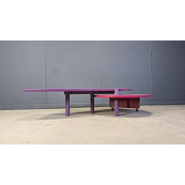 Rotating Burlwood Coffee Table by Maurizio Salvato for Saporiti Italia, 1980s For Sale - Image 12 of 15